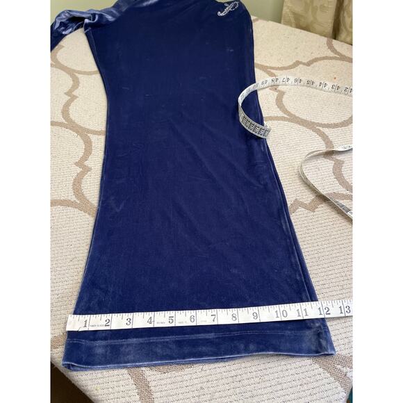 Pink Victoria’s Secret wide leg velvet pull on blue purple pants, size XXL - Picture 10 of 13